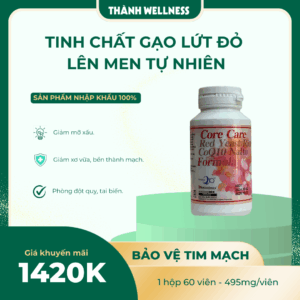 Tinh Chất Gạo Lứt Đỏ Lên Men - Gỉam Mỡ Máu