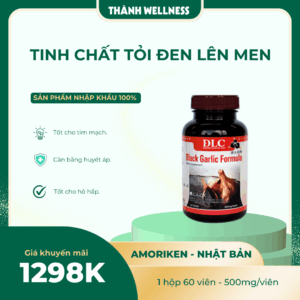 Tinh Chất Tỏi Đen Lên Men - Cân Bằng Huyết Áp
